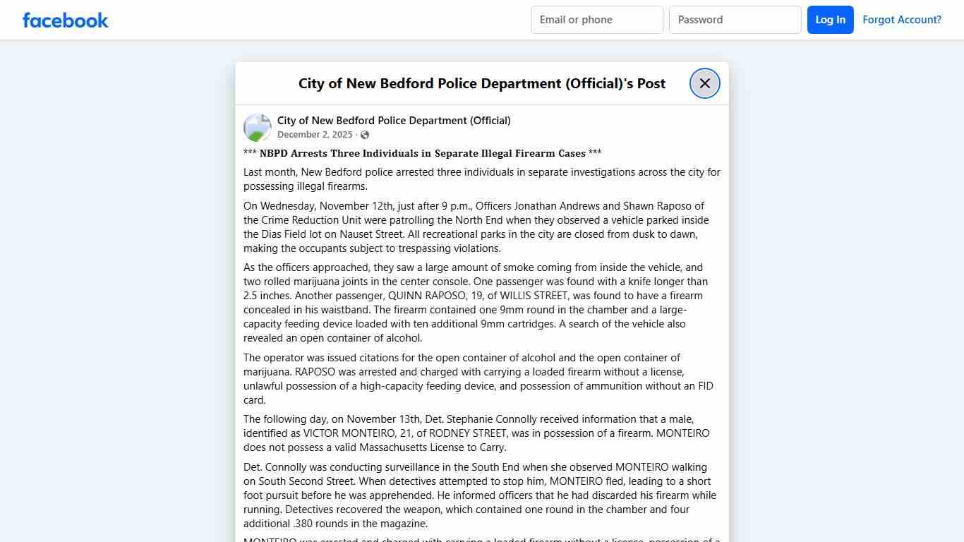 ***... - City of New Bedford Police Department (Official) | Facebook